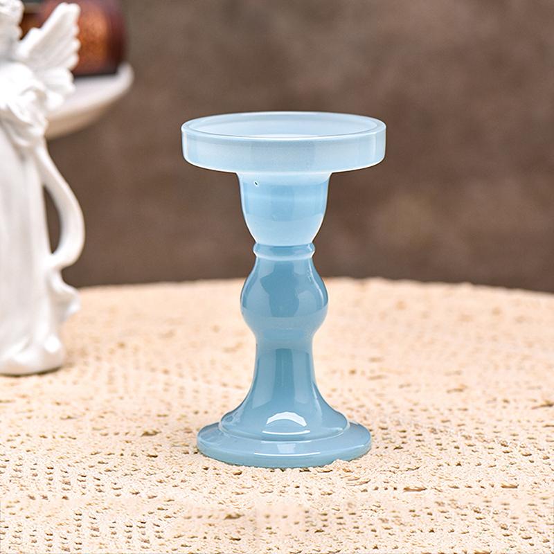Portacandele a colonna in vetro Candeliere Portacandele affusolate per casa Camino Tavolo Bagno Decorazione Matrimonio