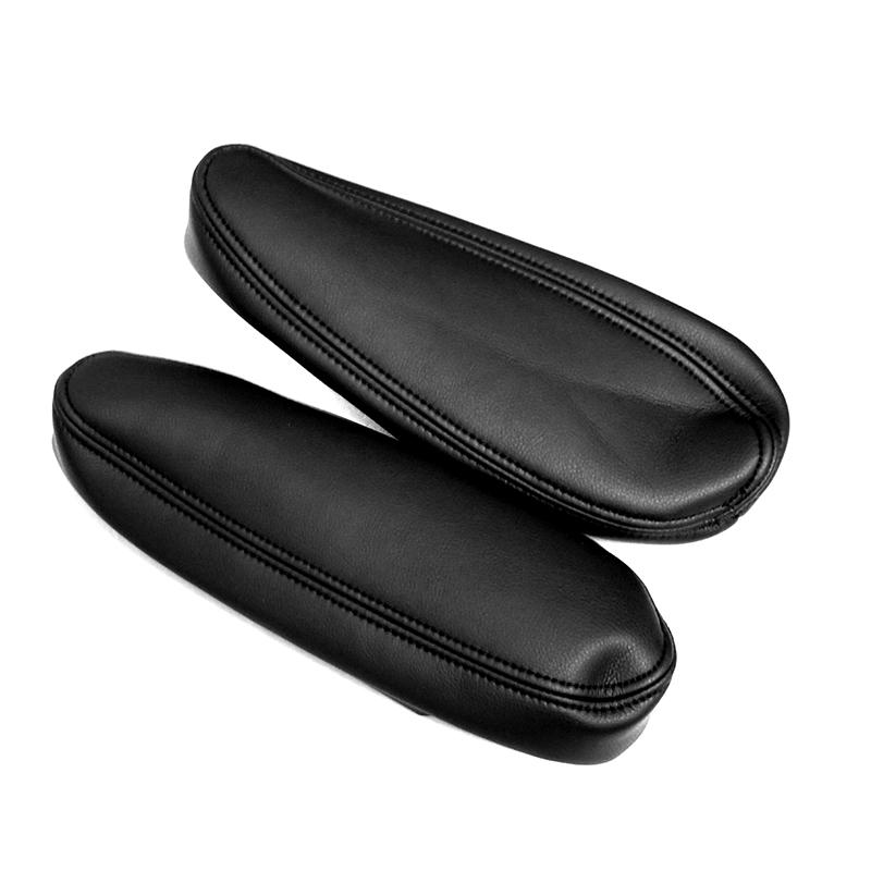 Funda de cuero suave para reposabrazos de Chevrolet/Chevy Tahoe Suburban Escalade 2000-2006, 2 piezas, funda para manija de reposabrazos de asiento lateral, ribete de piel.