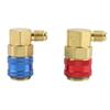 Pair of R134a Car Air Condition Fluoride Joints Quick Couplers Connectors for Refrigerant R134a