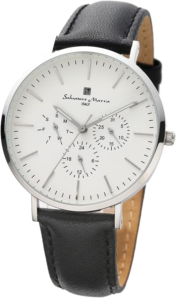 

[Salvatore Mara] Нержавеющая сталь Multi Calendar SM22102-SSWH Мужские