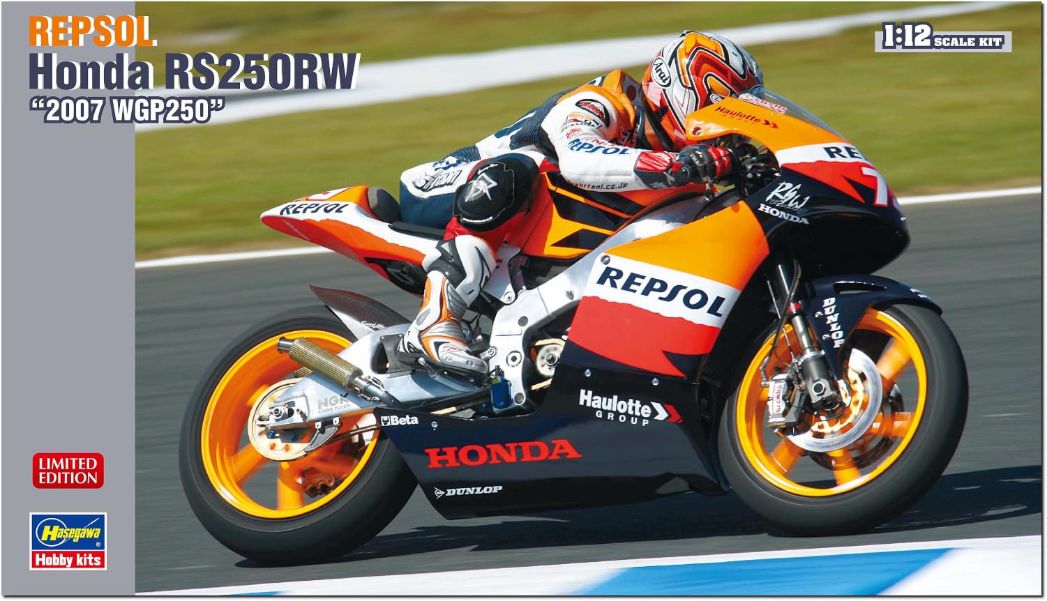 

Hasegawa Repsol Honda RS250RW 2007 WGP250 Пластиковая модель 21769 1/12 (Мотоцикл)