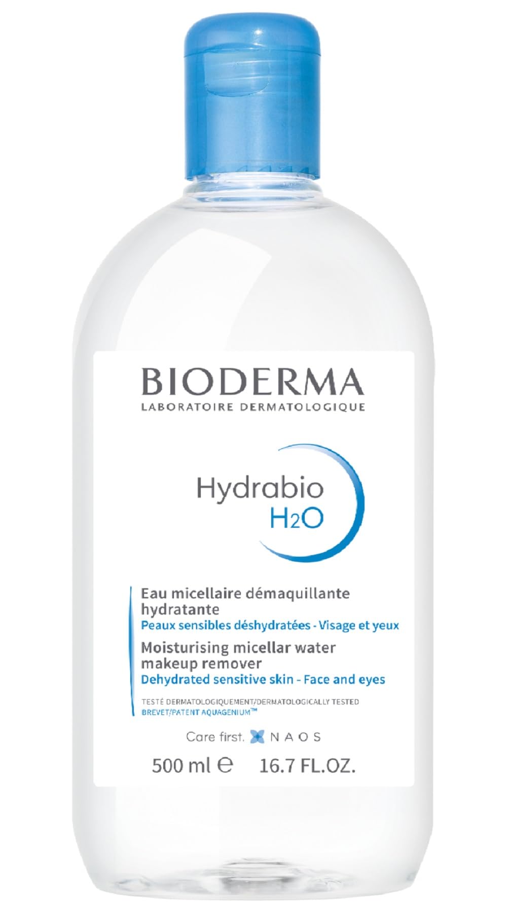 

BIODERMA Hydrabio H2O 500 мл Очищающие 12 салфеток 1 флакон [Продукт] синий