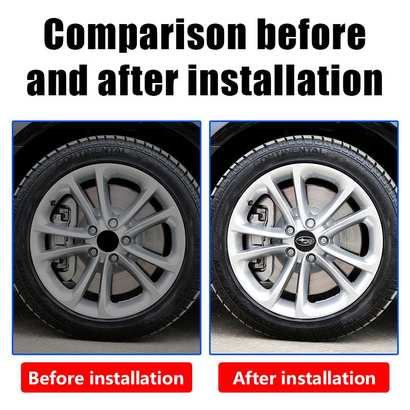 60mm Wheel Center Hub Cap Emblem Badge for Subaru Forester Outback Crosstrek XV Impreza WRX BRZ Legacy STI etc Cover