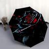 1pc Gothic Rose with Blood Droplets Umbrella with Plastic Handle,Suitable for All Seasons UmbrellaPT557