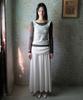 Rubati Alina Antique Lace Shirred Maxi Skirt_Ivory