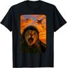 Funny Screaming Cat Fighter Jet Pilot Kitty Selfie T-Shirt Unisex T-Shirt