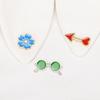 Trendy Creative Sunglasses Brooch for Students, Versatile Alloy Design with High-End Oil-Drop Finish