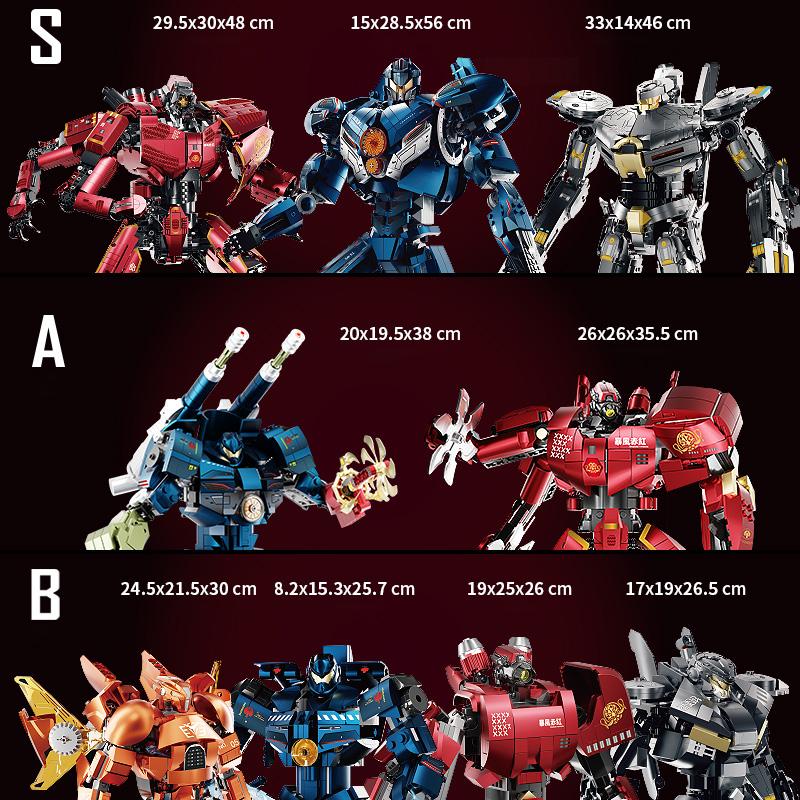 Urban Modern Mech Series Dangerous Wanderer Saber Athena Transforming Mech Robot Display Adult And Children Building Blocks