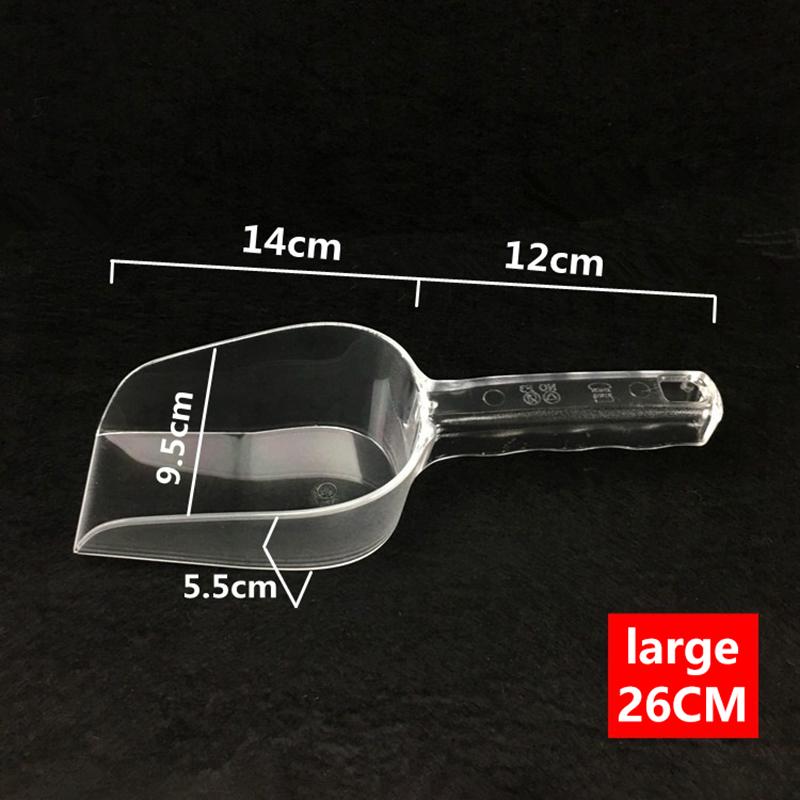 1Pcs Bar Buffet Wedding Favor Party Ice Sugar Sweets Candy Clear Acrylic Scoops Kitchen Gadget Dessert Grain Dry Goods Shovel