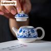 20ml Fingertip Blue And White Mini Teapot Tea Play Toys Small Tea Table Tea Pet Ornament Pocket Teaset Tea Ceremony Accessories