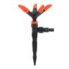 Automatic Sprinkler Head 360 Degree Rotating 5 Nozzle Water Sprayer for Lawn Yard Irrigation Flower Vegetable Watering