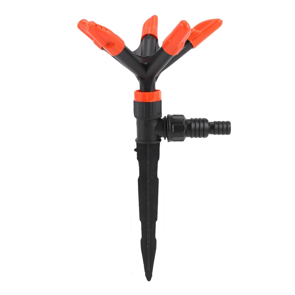 Automatic Sprinkler Head 360 Degree Rotating 5 Nozzle Water Sprayer for Lawn Yard Irrigation Flower Vegetable Watering