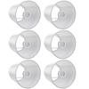 6PCS Simple Wall Light Chandelier Fabric Lamp Shade Light Fixture for Bedroom Living Room Decoration