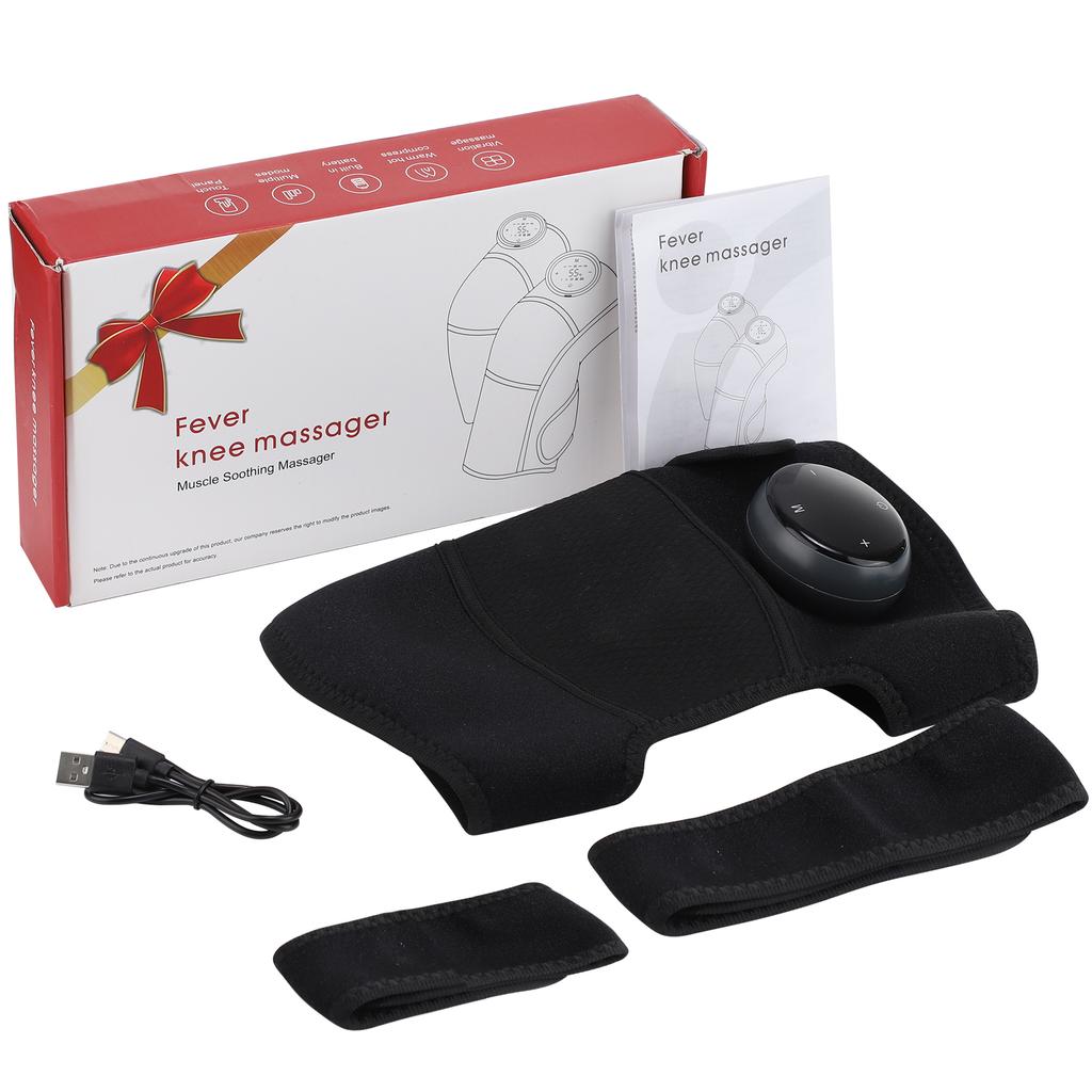 3 in 1 Electric Heating and Vibration Knee Elbow Shoulder Wrap, Mugwort Hot Compress Knee Heated Pads Leg Massager