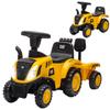 Toy Truck for Children 12-36 Months with Shovel and Trailer, In PP and Metal, 91x29x44 Cm, Yellow