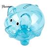 Plastik Sparschwein Unzerbrechlich für Kinder, Transparente Schweineform Bargeld Münz Geld Sparbehälter Bank, Kasten Kinderzimmer Schlafzimmer Dekor