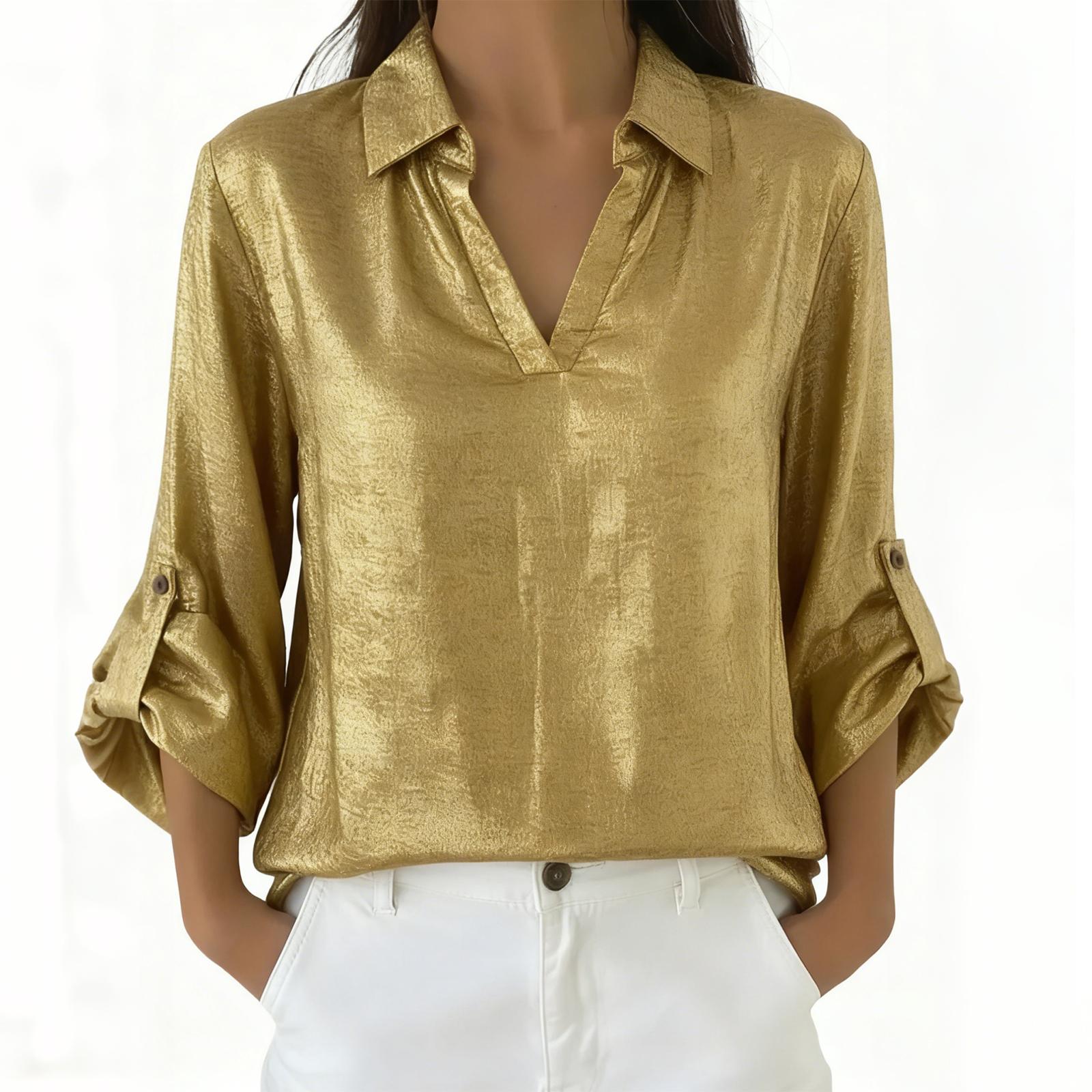 

Women s Fashionable And Elegant Top S жовтий