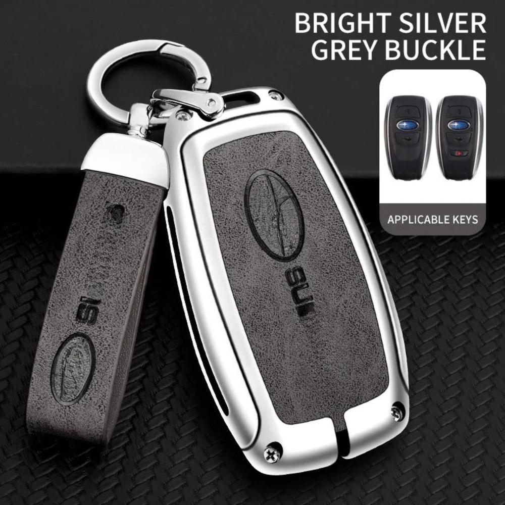 Auto Zinklegierung Schlüsseletui Tasche für Subaru Brz Wrx Xv Ascent Forester Outback Impreza Legacy Auto Metall Schlüsselhülle Autozubehör