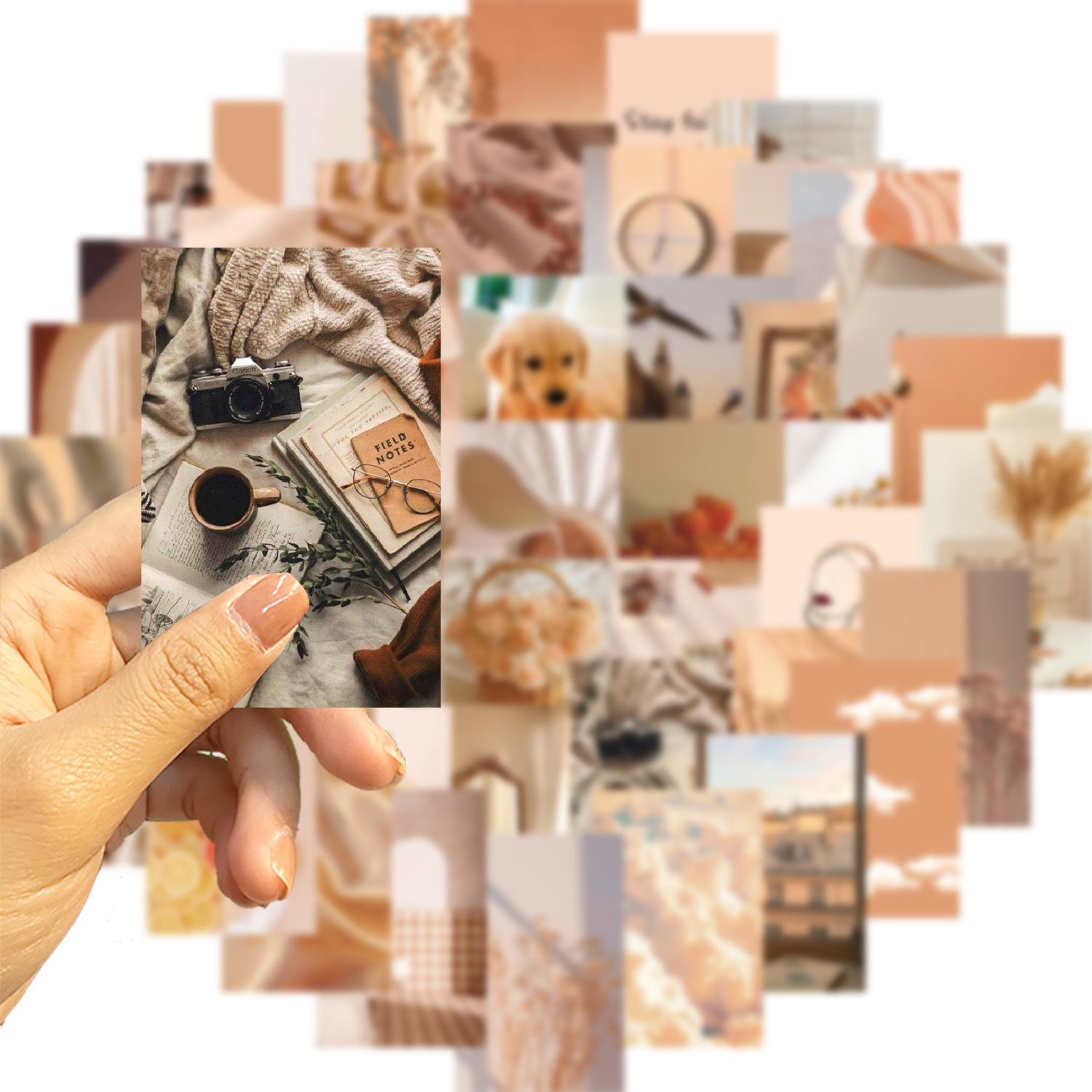 

52 Бежевые Наклейки-Постеры Нежный Ветер Украшают Блокнот Чемодан DIY Водонепроницаемые Наклейки