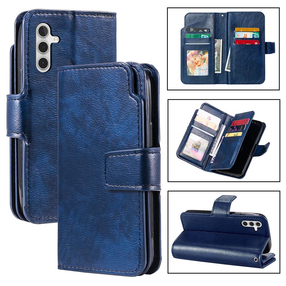 Retro Flip Leather Case For Samsung Galaxy S24 S23 FE S22 A05S A14 A15 A23 A24 A25 A34 A35 A54 A55 A73 Cards Holder Wallet Cover