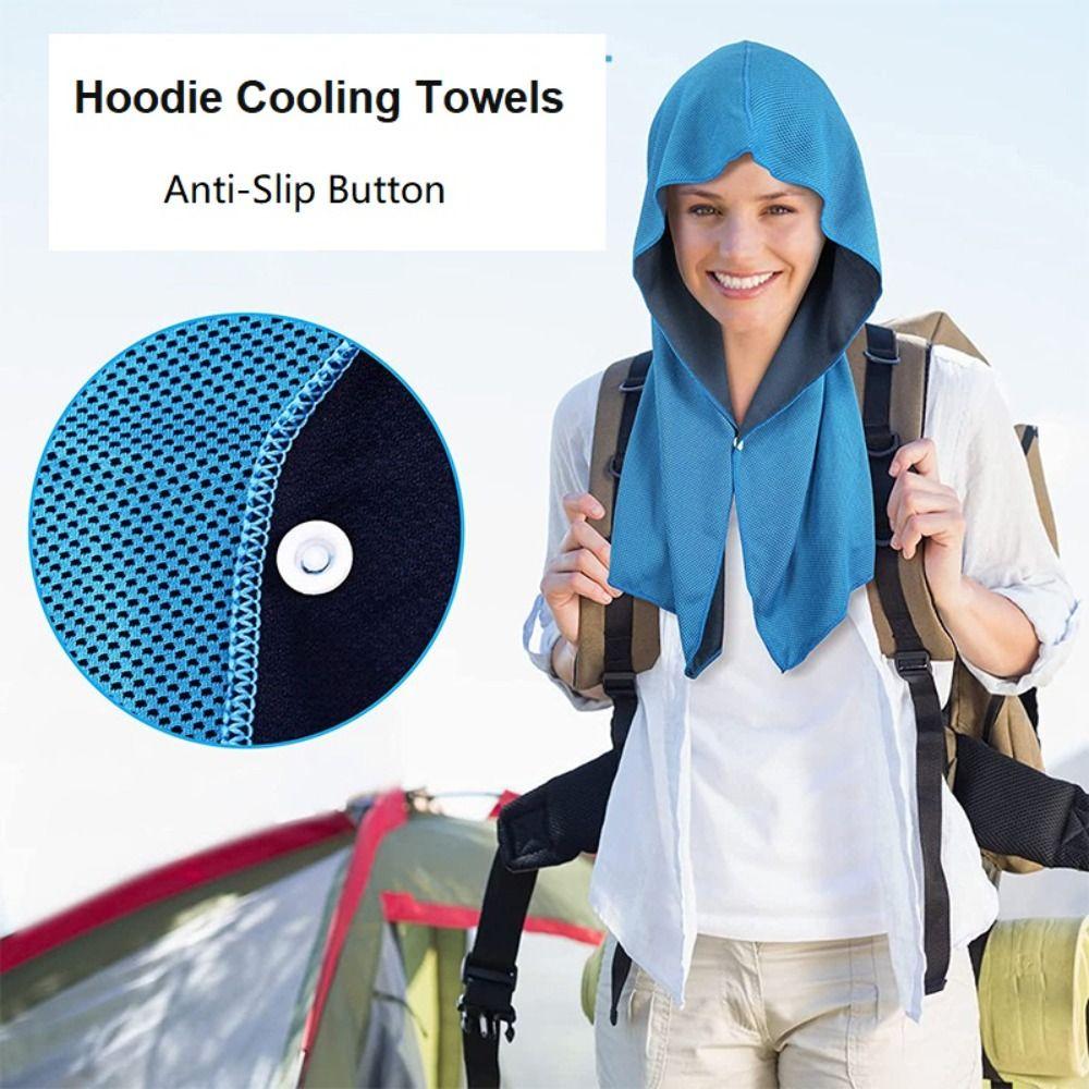 Super Absorbent Hoodie Cooling Towel Sports Towel Gym Travel Camping Swimming Yoga Sports