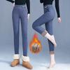 Lamm Fleece Leggings Frauen Tragen Neue 2023 Winter Fleece Verdickte Thermo Hosen Baumwolle Hosen Strumpfhosen
