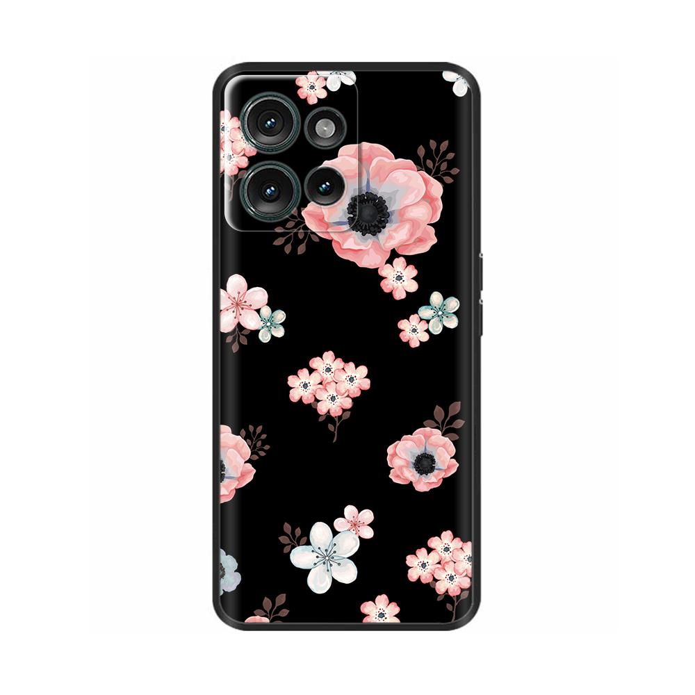 Black Case For Motorola MOTO Edge 50 5g Back Cover Phone Case For MOTO Edge 50 Edge50 Soft Silicone Bumper Shockproof Para Coque