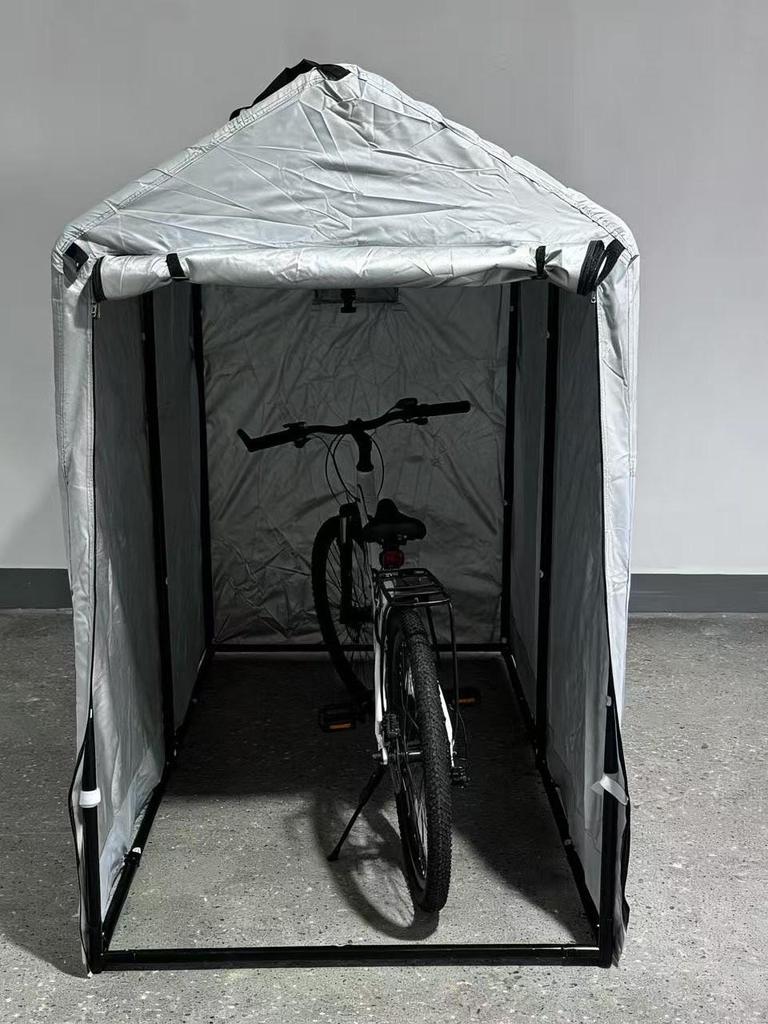 Steel Frame Outdoor Canopy Tent for Bicycle and Electric Vehicle - Rain/Sun Protection Carport Storage
