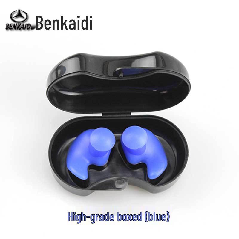 Ultra-Soft Silicone Spiral Swimming Earplugs with Noise Reduction and Waterproof Protection