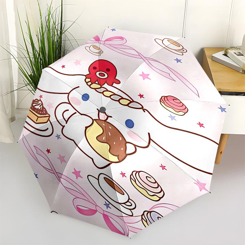 

1pc Sanrio My Melody Automatic Folding Umbrella - Cute for Fans, Travelers, Everyday Use, Festive Gift with 8-Bone Iron Frame and Portable Design.D099