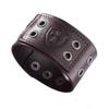 Qinuo Vintage European and American Genuine Leather Bracelet - Classic Simple Design.