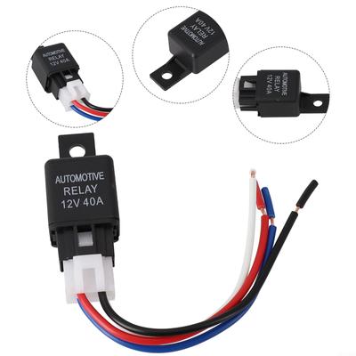 1*Cable Cable Car Relay 1*Car Relay 1pc Black Cable