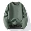 Plyschsvetttröja Herr Höst Vinter Förtjockad Varm Basplagg Casual Japansk Rundhalsad Långärmad T-shirt