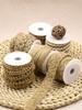 Handmade Diy Hemp Rope Woven Rope Kindergarten Ring Creative Decorative Material Vase Wax Rope Strong Wear-Resistant Flat Rope