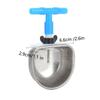 Plastic Stainless Steel Pet Drinker Stainless Steel Pet Water Bowl  Small Animal Housing