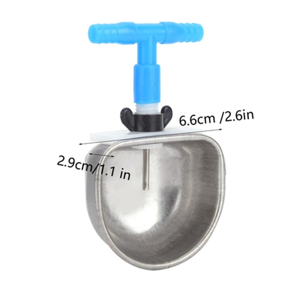 Plastic Stainless Steel Pet Drinker Stainless Steel Pet Water Bowl Small Animal Housing