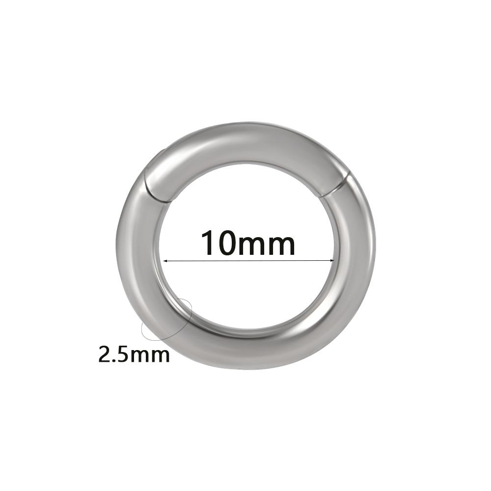 Segment klikacího septa z chirurgické oceli 1ks Kloubový kroužek Nos Obruč na rty Obruč ušní chrupavka Piercing do ušního boltce Tragus Helix