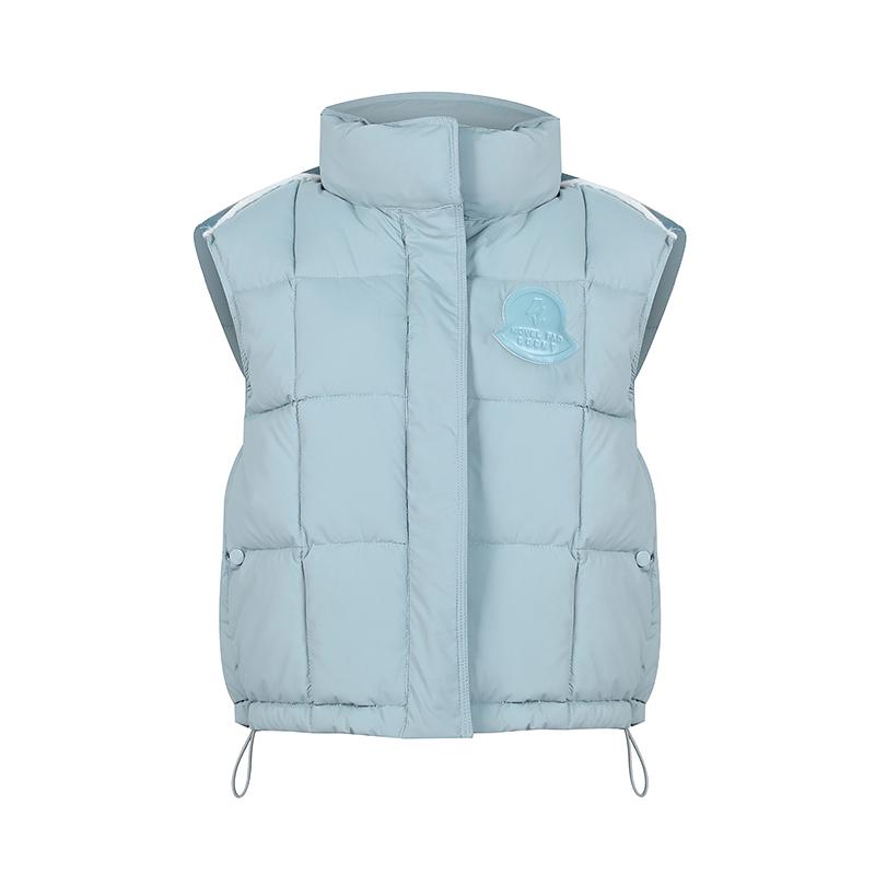 

Женская осенне-зимняя однотонная утолщенная верхняя одежда с хлопковой подкладкой и воротником-стойкой, теплая куртка без рукавов, пальто, жилет XXL синий