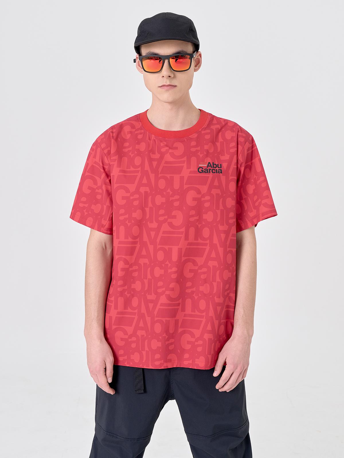 Abu Garcia Cooling Woven Short Sleeve Sweatshirt Red Red/M