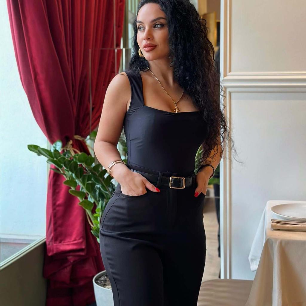 Ärmellose Damen-Bodys mit quadratischem Ausschnitt und Tanga, sexy Bauchkontrolle, Tanktops