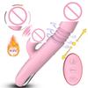 2 In 1 Licking Vibrators Clitoris Stimulator G-Spot Powerful Heating Vibration Dildo Wand Female Nipple Clit Adult Sex Toys