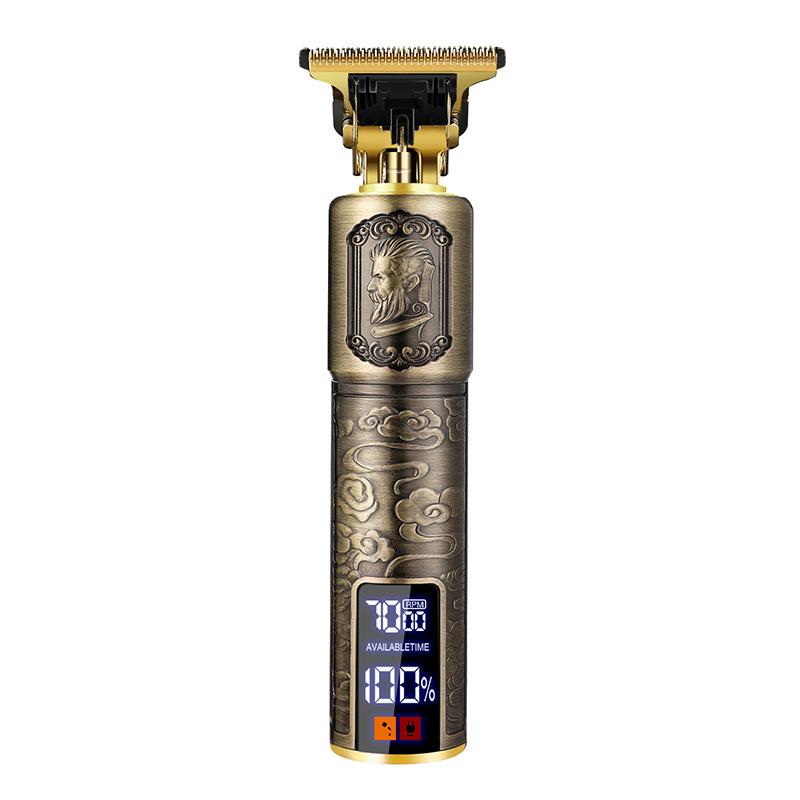 New hair clipper LCD speed regulating bald electric pusher oil electric hair clipper hair salon razor hair clipper