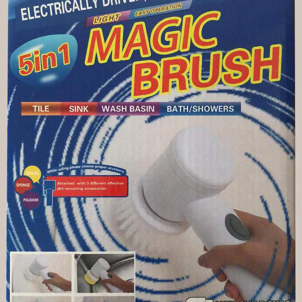 5-Piece Multifunctional Electric Cleaning and Dishwashing Brush Set