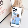 Baby Mom Daughter Girl Son Dad Case For iPhone 11 12 13 14 16 15 Pro Max Mini X XS Max XR Plus Cover Coque