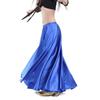 Large Swing Satin Skirt Sparkling Satin Maxi Long Skirt Fashion Dancer Practice Wear  Women