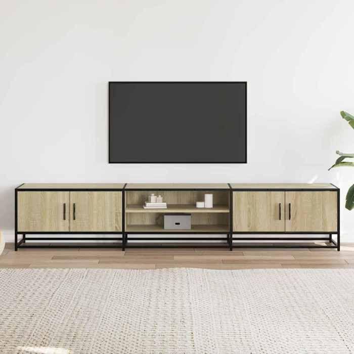 VidaXL TV Cabinet Sonoma Oak 210x35x41 Cm Engineered Wood, TV Stand, TV Buffet, Multimedia Cabinet, TV Bench, Furniture 3300781