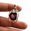 Natural Pink Bi-Color Tourmaline Gemstone 925 Sterling Silver Rare Pendant, Gift