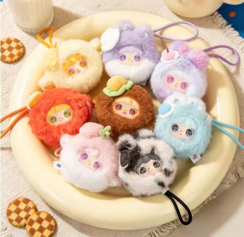 Genuine New Yooki Mirror Comb Series Plush Blind Box Trendy Dolls Bag Charm Keychain Soft Stuffed Pendant For Girl Birthday Gift Cuddly Fluffy