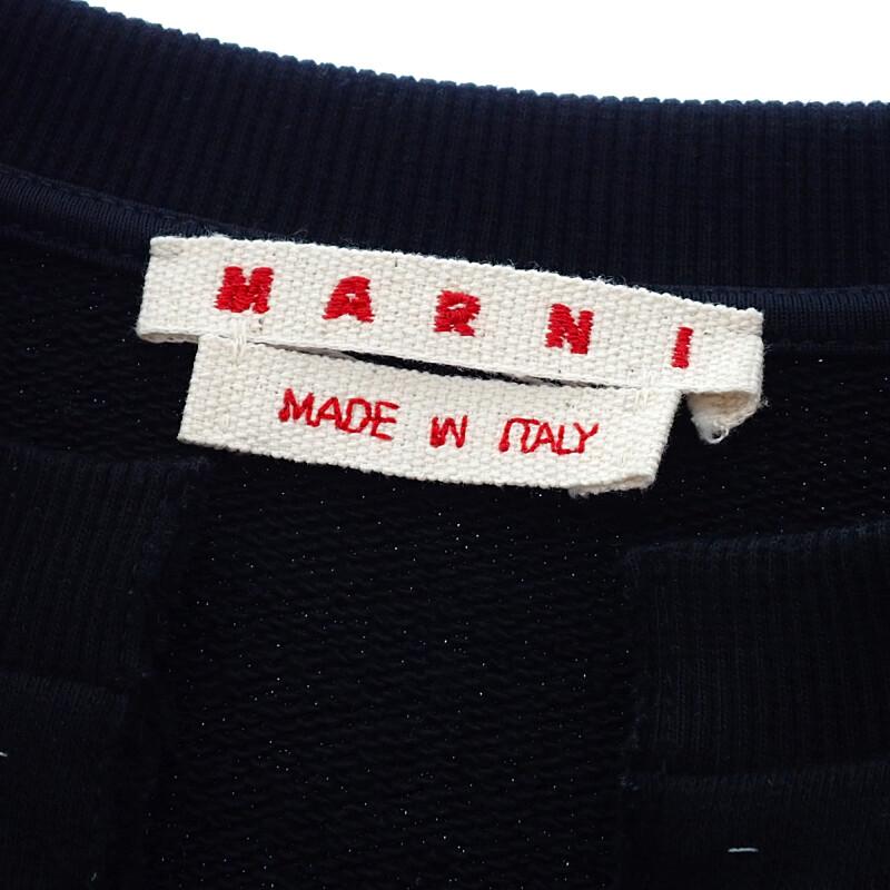 Marni FLJE0218S1 38 Long-sleeved T-shirt Black Cotton Women