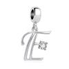 Neuer authentischer Kupfer-Buchstaben-Anhänger-Charm für Ley-Kette, Perlen-kompatibel mit authentischen Anhänger-Armbändern, DIY Damenschmuck